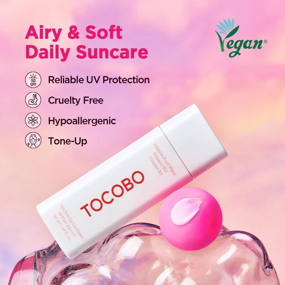 Tocobo Vita Tone Up Sun Cream PA++++ SPF50+ 50ml - Image 2