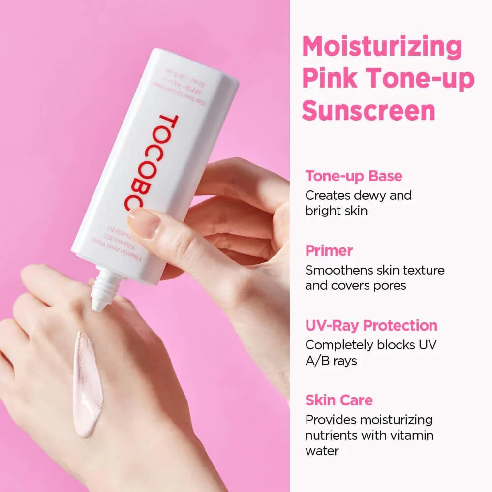 Tocobo Vita Tone Up Sun Cream PA++++ SPF50+ 50ml - Image 4