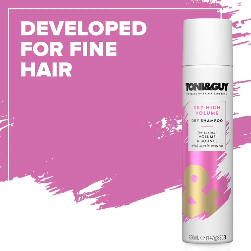 Toni & Guy Sky High Volume Dry Shampoo 250ml - Image 3