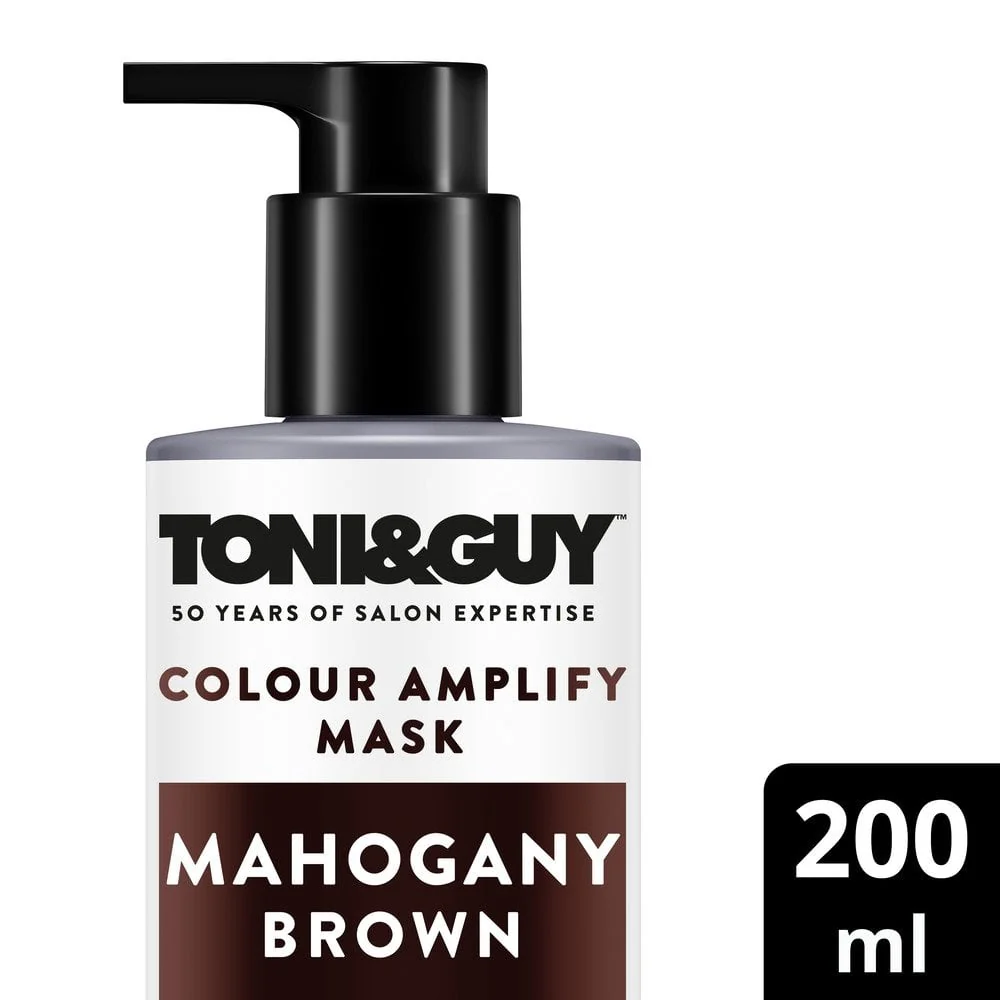 Toni & Guy Temporary Colour Amplify Mask Mahogany Brown 200ml - Image 2