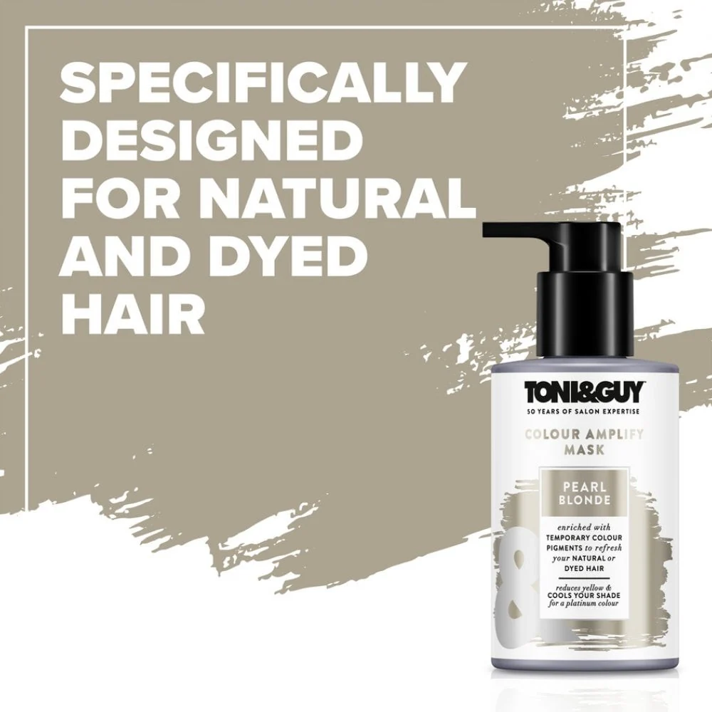 Toni & Guy Temporary Colour Amplify Mask Pearl Blonde 200ml - Image 3