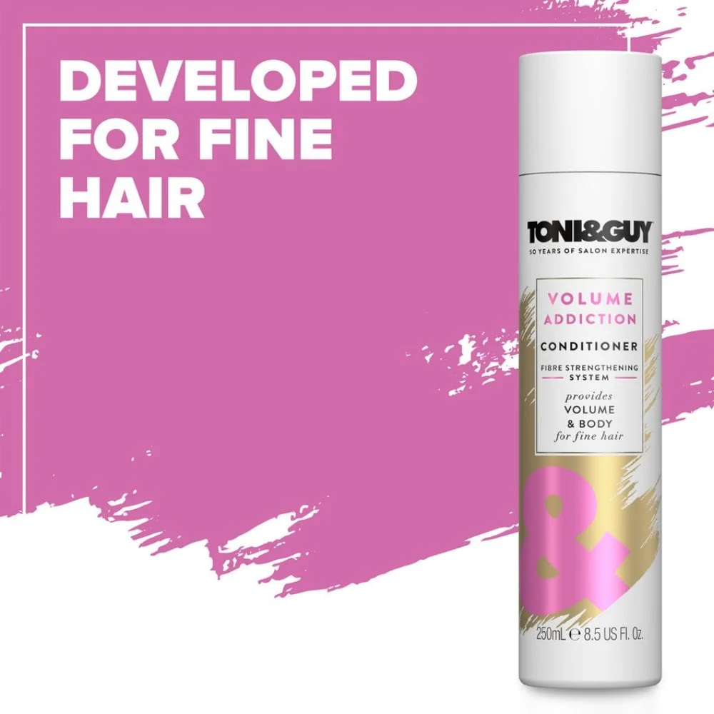 Toni & Guy Volume Addiction Conditioner Fibre Strengthening System 250ml - Image 3