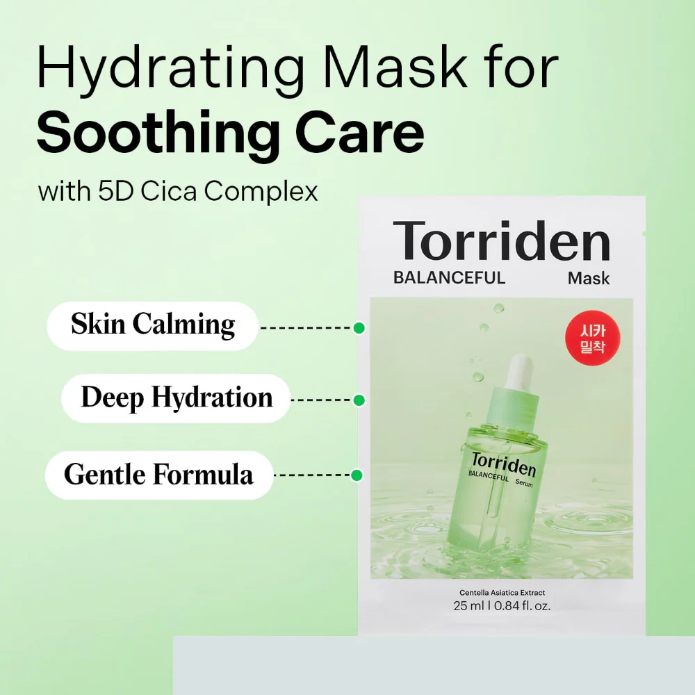 Torriden Balanceful Cica Sheet Mask Pack 10 x 27ml - Image 2