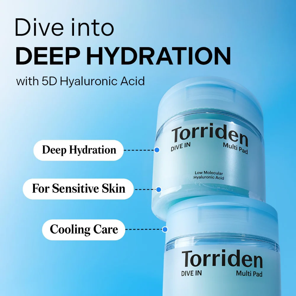 Torriden Dive-In Low Molecular Hyaluronic Acid Multi Pads x80 - Image 3