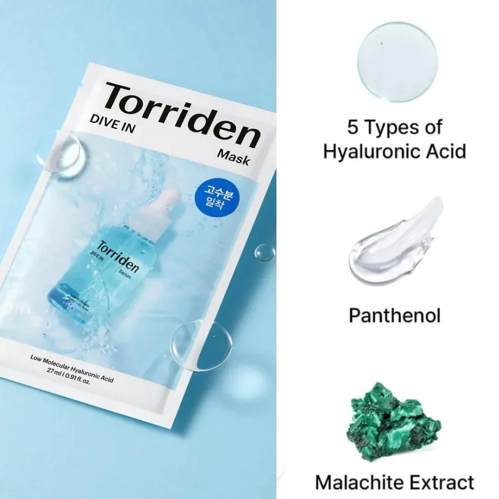 Torriden Dive-In Low Molecular Hyaluronic Acid Sheet Mask 27ml - Image 3