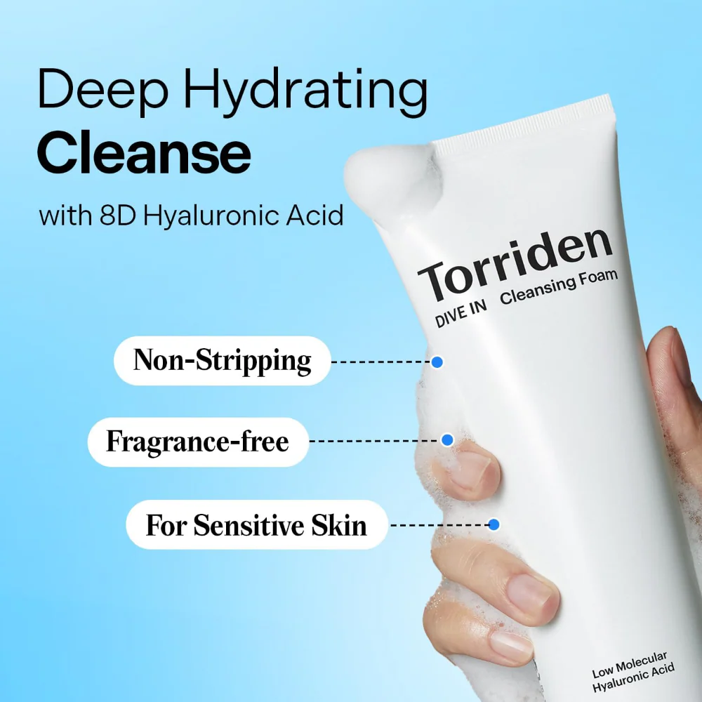 Torriden Dive-In Low Molecular Hyaluronic Cleansing Foam 150ml - Image 3