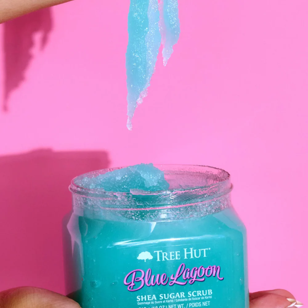 Tree Hut Shea Sugar Scrub Blue Lagoon 510g - Image 4