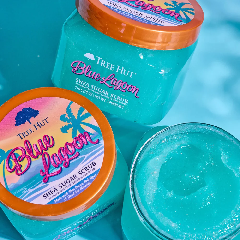 Tree Hut Shea Sugar Scrub Blue Lagoon 510g - Image 5