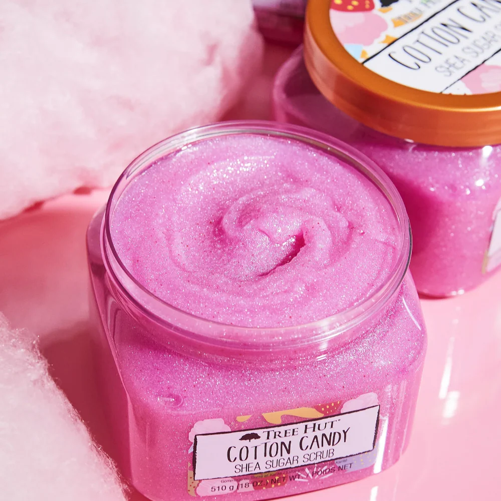 Tree Hut Shea Sugar Scrub Cotton Candy 510g - Image 3