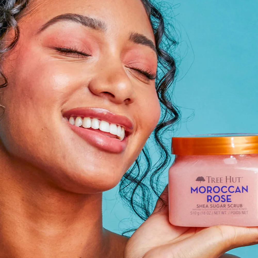 Tree Hut Shea Sugar Scrub Moroccan Rose 510g - Image 3