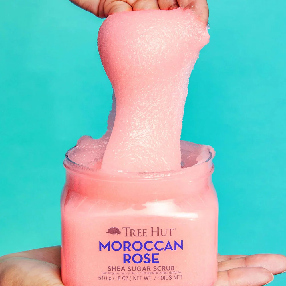 Tree Hut Shea Sugar Scrub Moroccan Rose 510g - Image 6