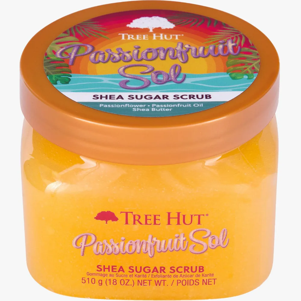 Tree Hut Shea Sugar Scrub Passionfruit Sol 510g - Image 2