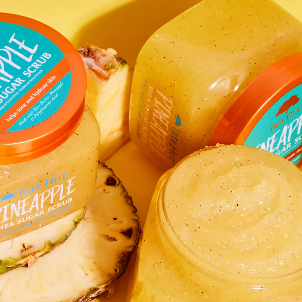 Tree Hut Shea Sugar Scrub Pineapple 510g - Image 3