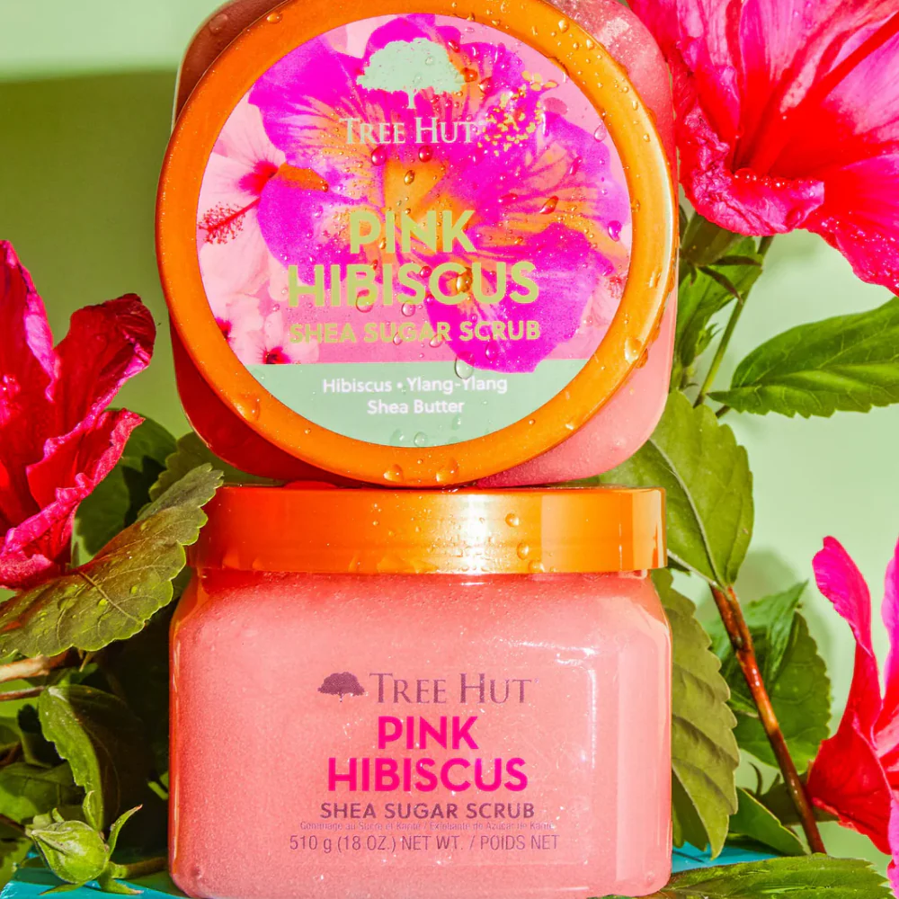 Tree Hut Shea Sugar Scrub Pink Hibiscus 510g - Image 3