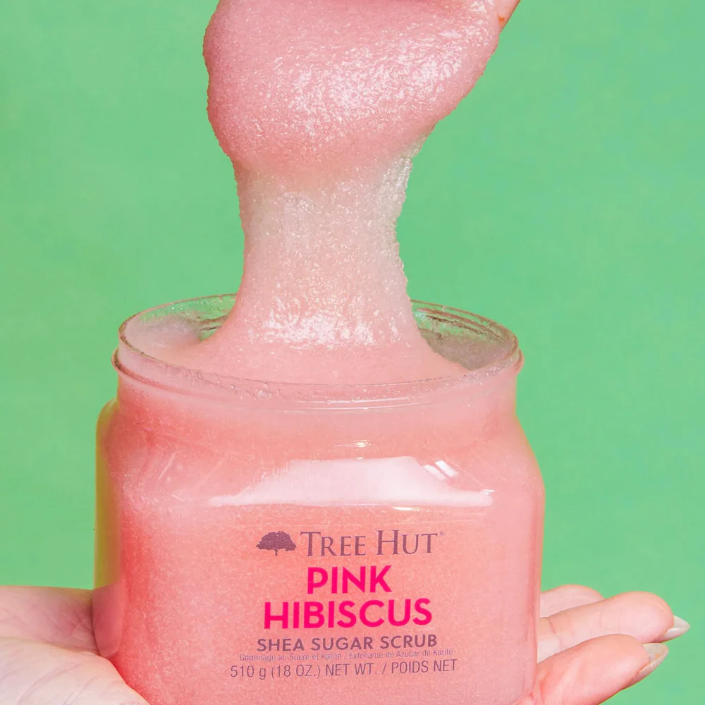 Tree Hut Shea Sugar Scrub Pink Hibiscus 510g - Image 5