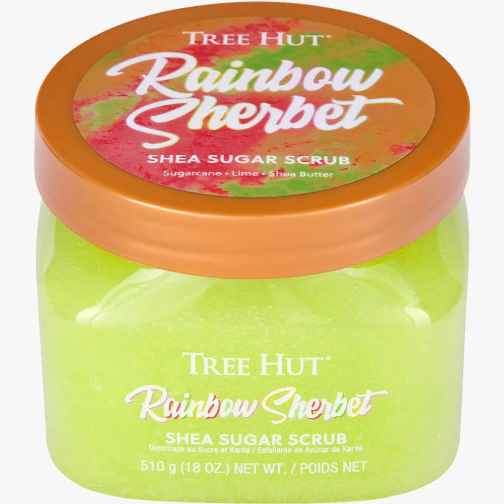 Tree Hut Shea Sugar Scrub Rainbow Sherbet 510g - Image 2