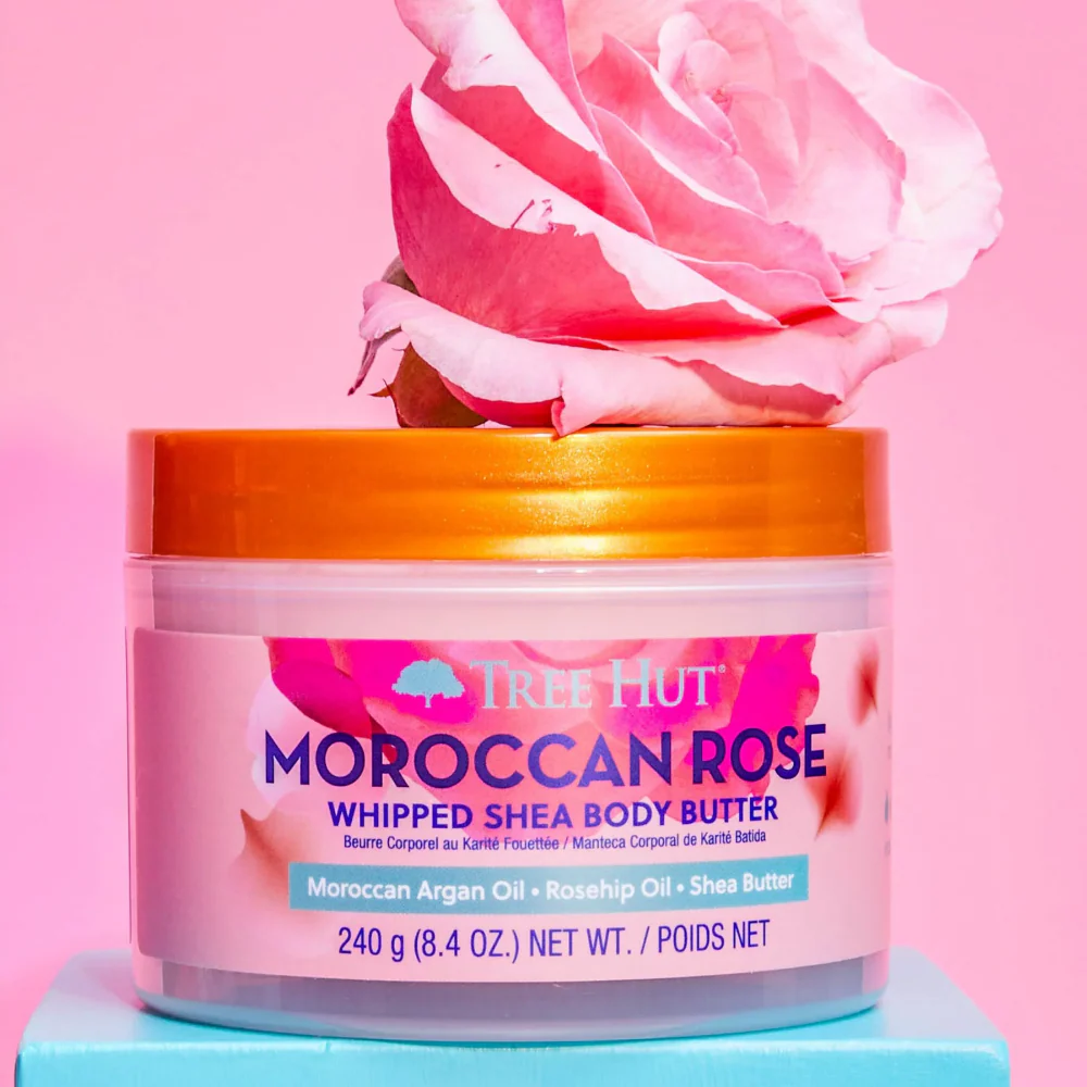 Tree Hut Whipped Shea Body Butter Moroccan Rose 240g - Image 3