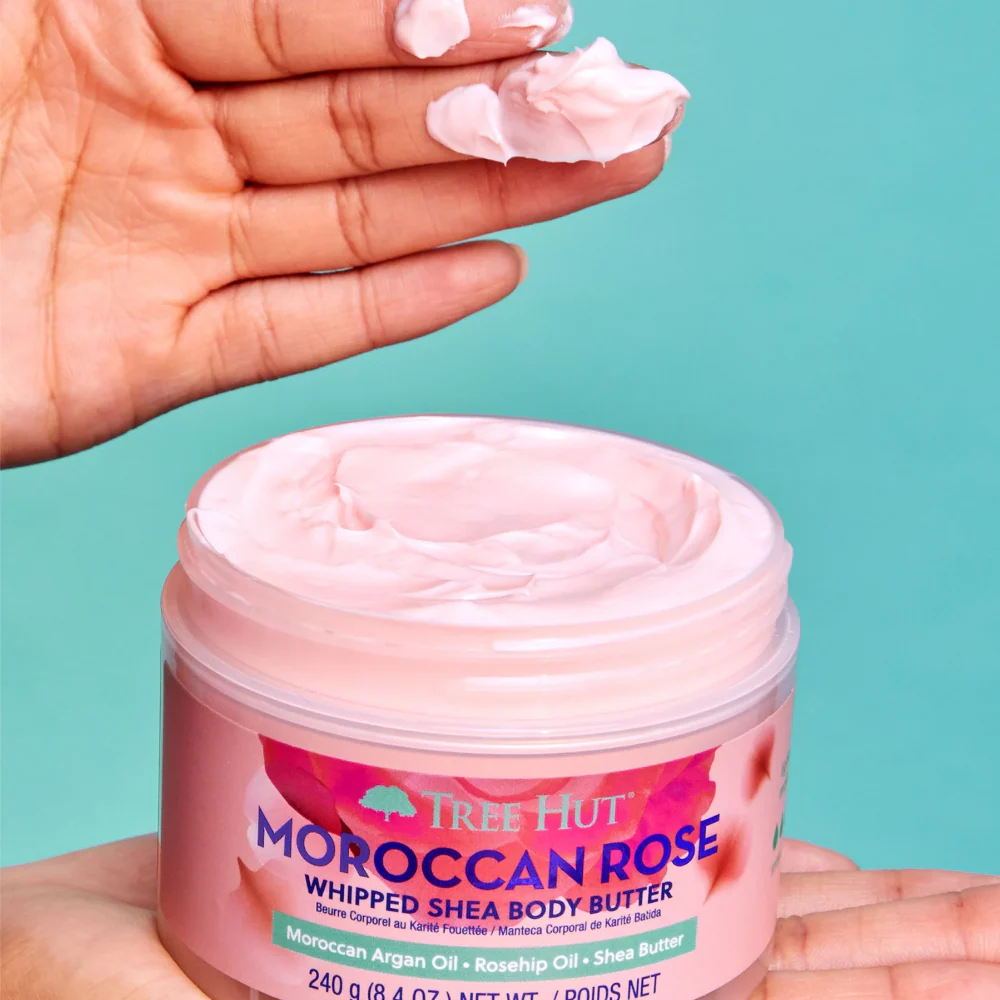 Tree Hut Whipped Shea Body Butter Moroccan Rose 240g - Image 4