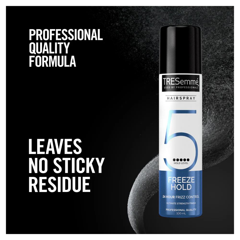 TRESemme Freeze Hold 24 Hour Frizz Control Hairspray 100ml - Image 4