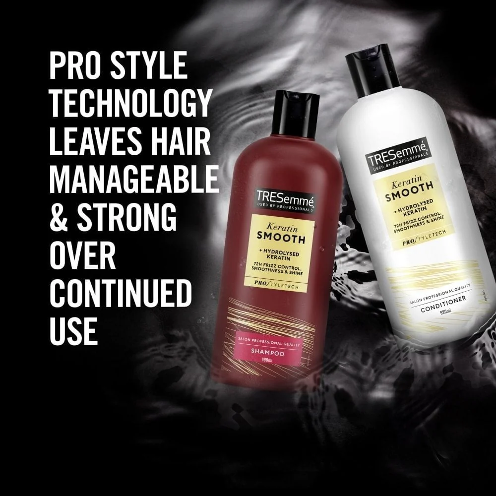 TRESemme Keratin Smooth Shampoo & Conditioner Twin 2 x 680ml - Image 4