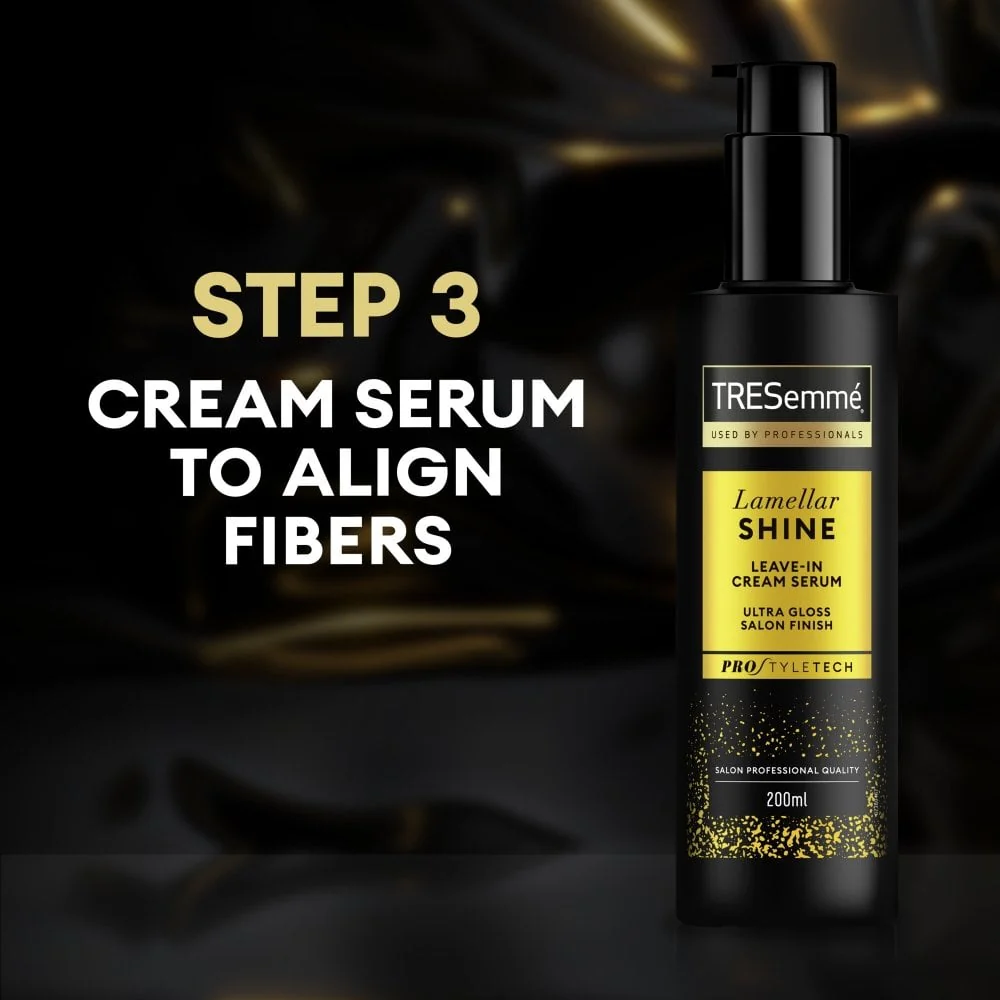 TRESemme Lamellar Shine Ultra Gloss Leave-In Cream Serum 200ml - Image 5