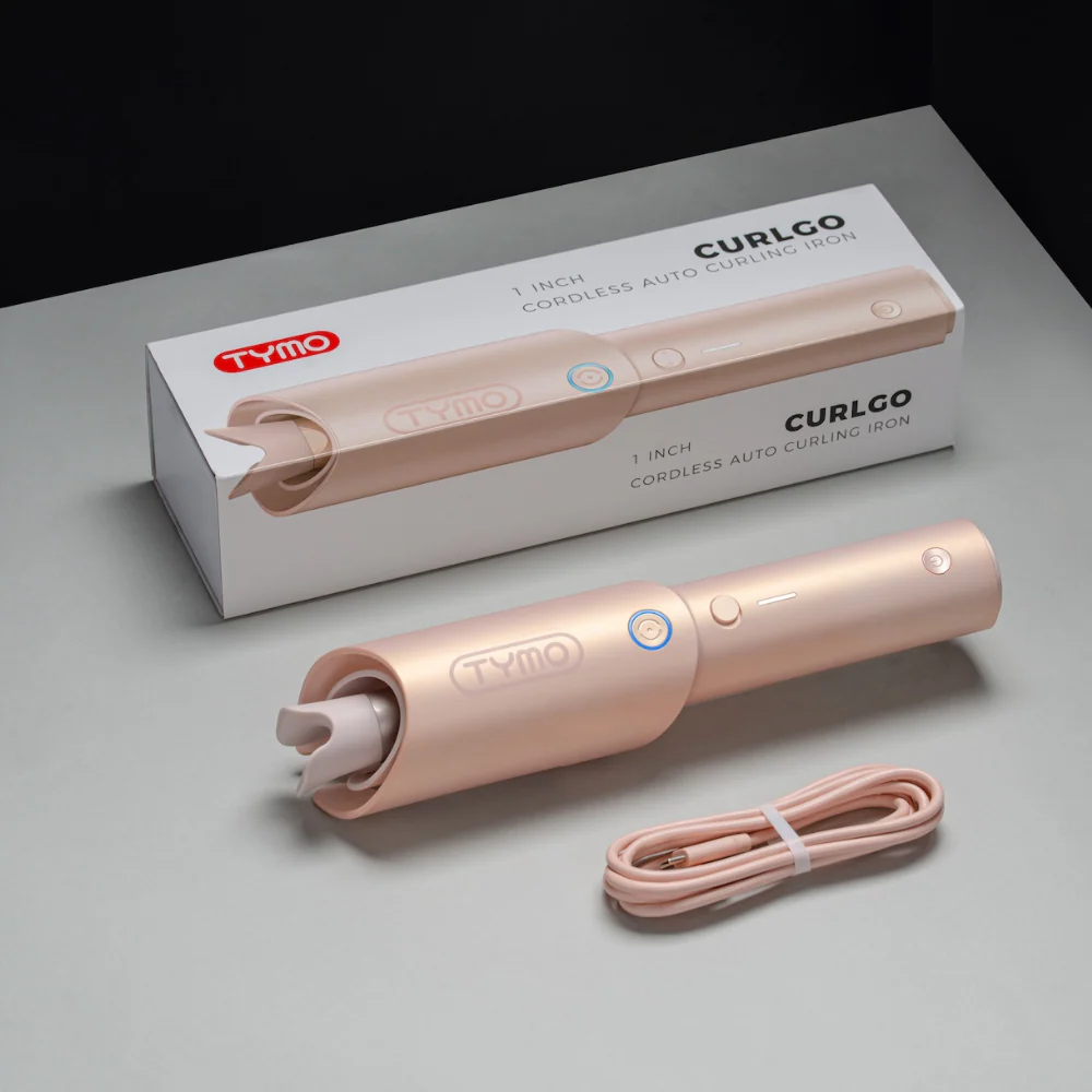 TYMO Curlgo Cordless Auto Curling Iron Rose Gold - Image 3