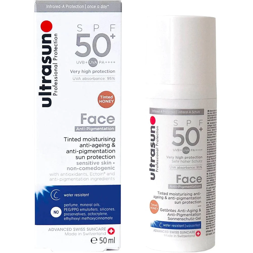 Ultrasun Face Anti-Pigmentation Tinted Sun Protection Lotion PA++++ SPF50+ 50ml - Image 2