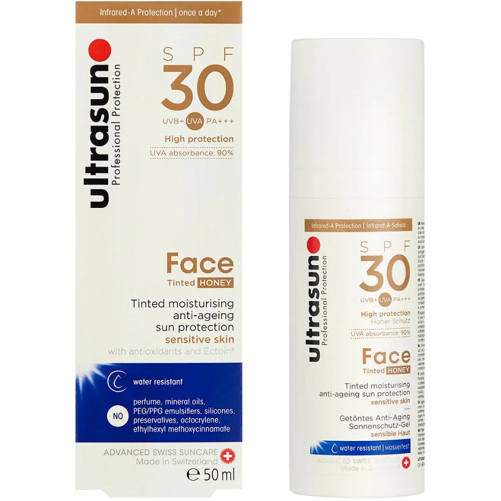 Ultrasun Face Tinted Honey Sun Protection PA+++ SPF30 50ml - Image 2