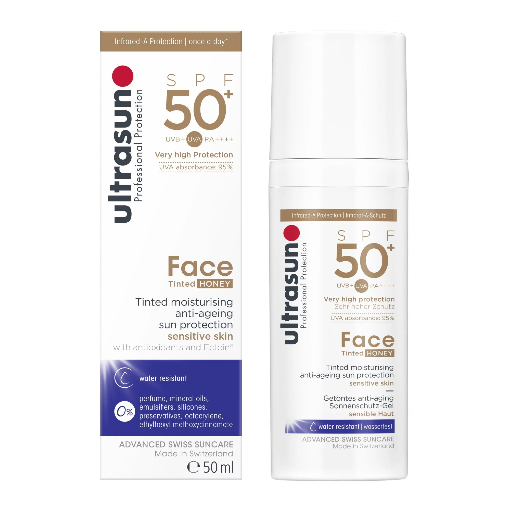 Ultrasun Face Tinted Honey Sun Protection PA++++ SPF50+ 50ml - Image 2