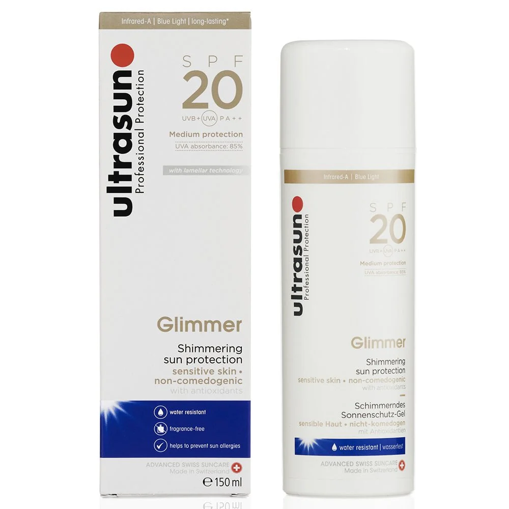 Ultrasun Glimmer Shimmering Sun Protection PA++ SPF20 150ml - Image 2