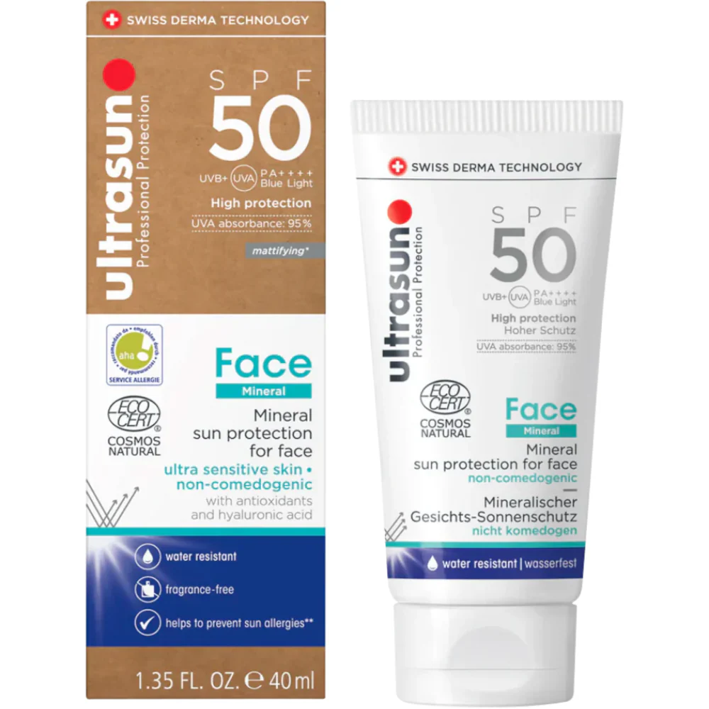 Ultrasun Mineral Face Sun Protection PA++++ SPF50 40ml - Image 2