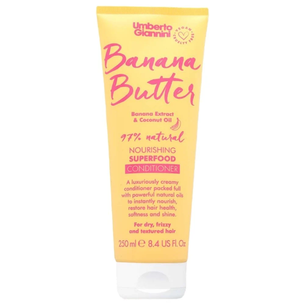 Umberto Giannini Banana Butter Shampoo & Conditioner Twin 2 x 250ml - Image 3