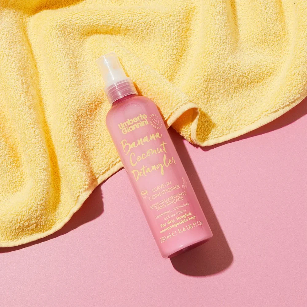 Umberto Giannini Banana Coconut Detangler Leave-In Conditioner Spray 250ml - Image 3