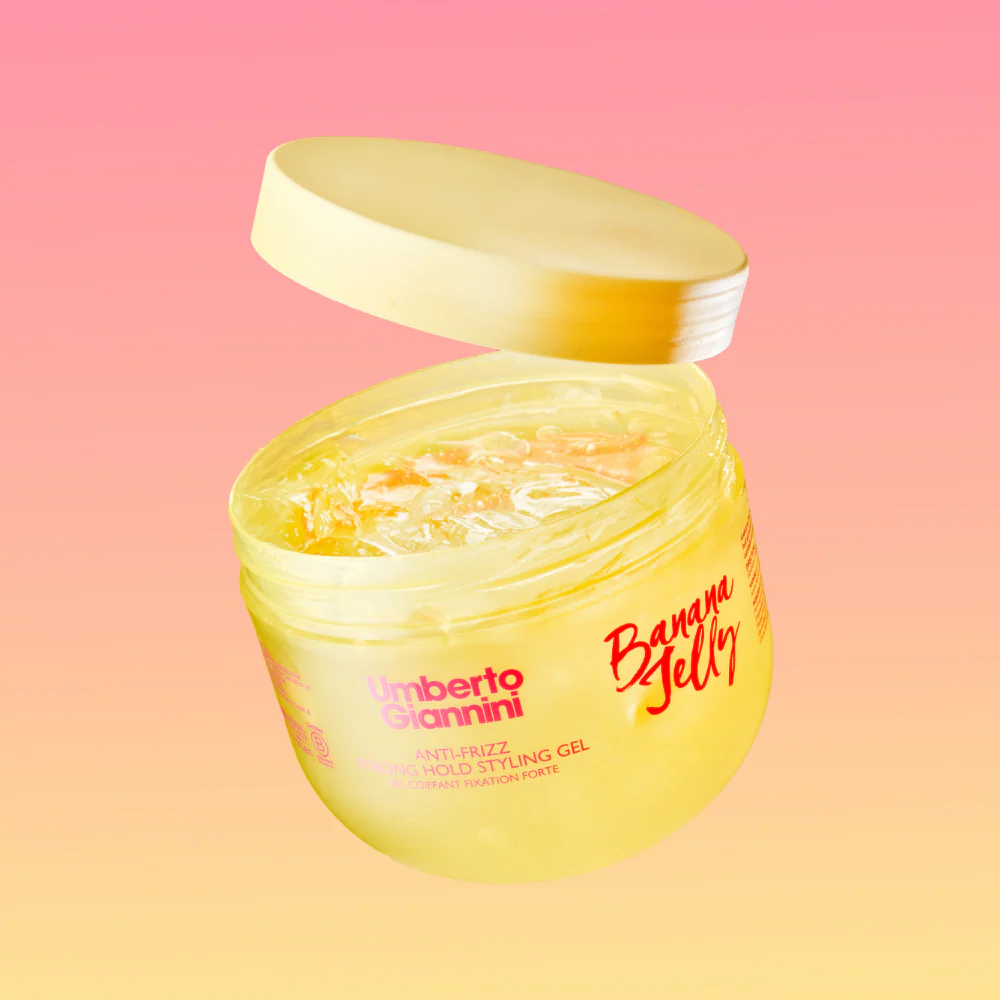 Umberto Giannini Banana Jelly Anti-Frizz Strong Hold Styling Gel 475ml - Image 2