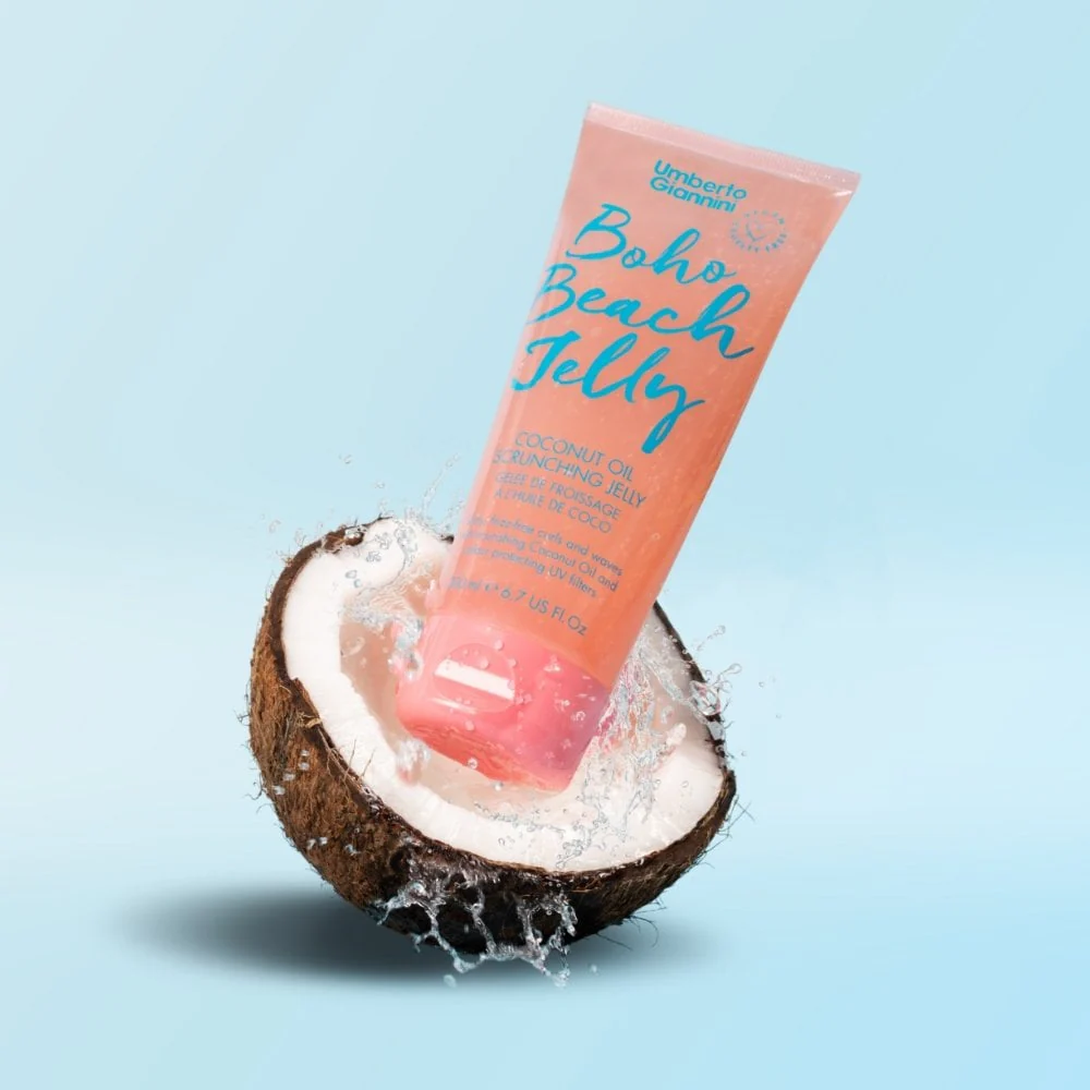Umberto Giannini Boho Beach Coconut Oil Scrunching Jelly 200ml - Image 2