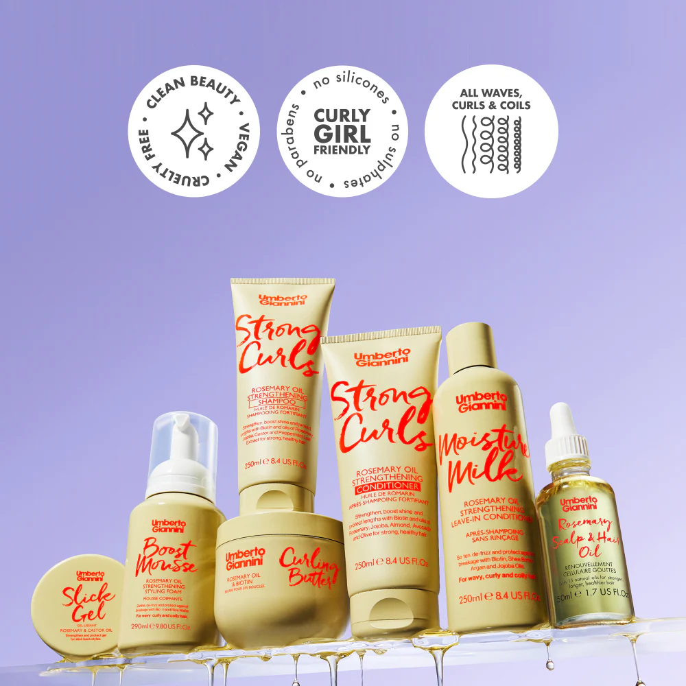Umberto Giannini Boost Mousse Rosemary Oil Strengthening Styling Foam 290ml - Image 8