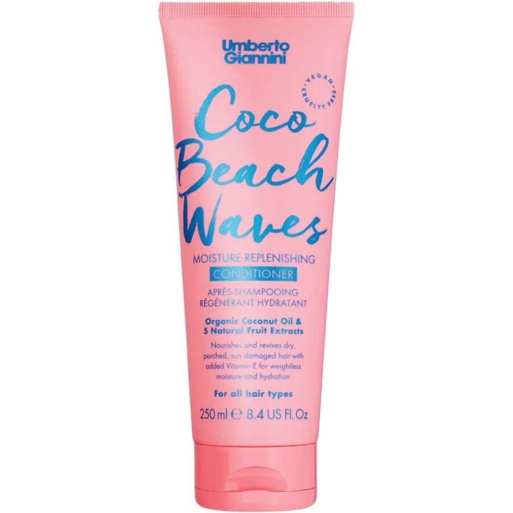 Umberto Giannini Coco Beach Waves Moisture Replenishing Shampoo & Conditioner Twin 2 x 250ml - Image 4