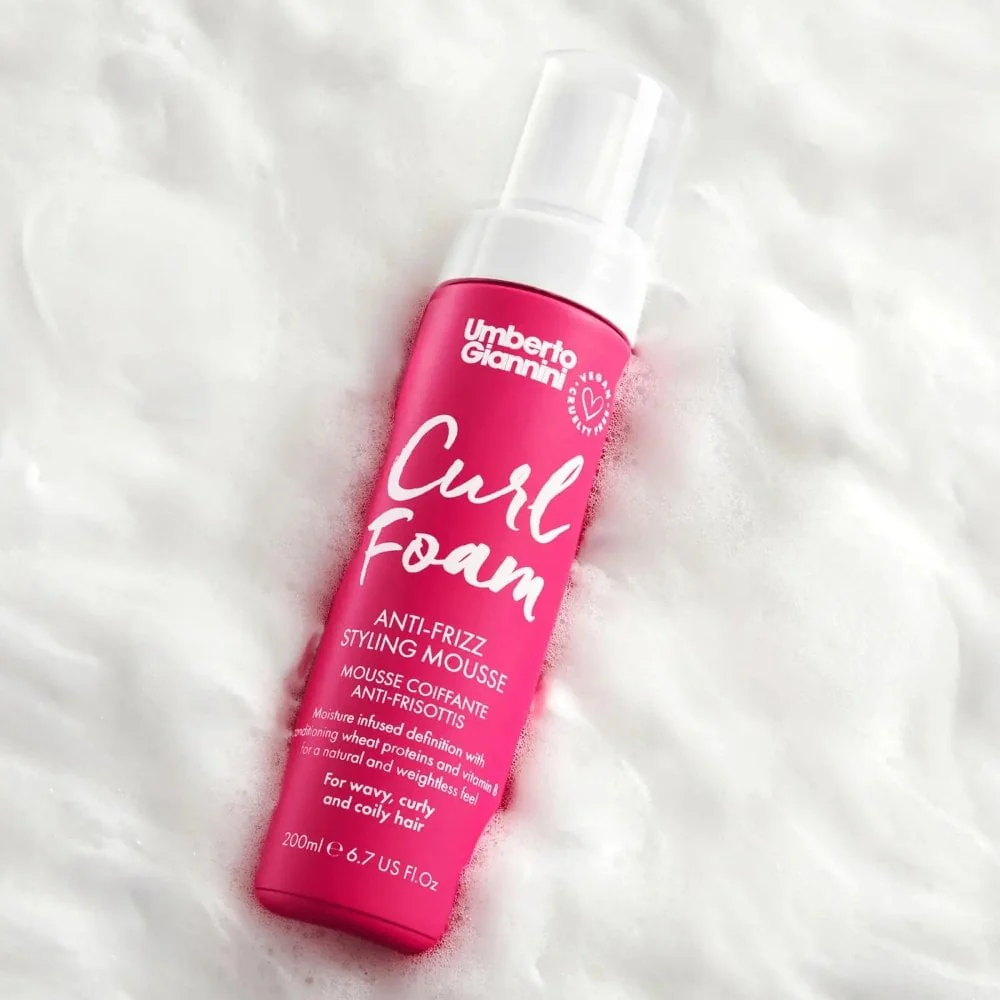Umberto Giannini Curl Foam Anti-Frizz Styling Mousse 200ml - Image 2