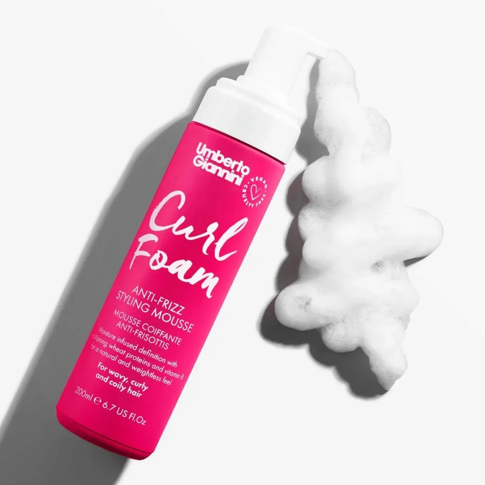 Umberto Giannini Curl Foam Anti-Frizz Styling Mousse 200ml - Image 7