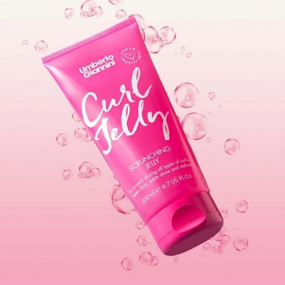 Umberto Giannini Curl Jelly Scrunching Jelly 250ml, Curl Jelly Shine 180ml & Curl Jelly Refresh 150ml Styling Trio - Image 2