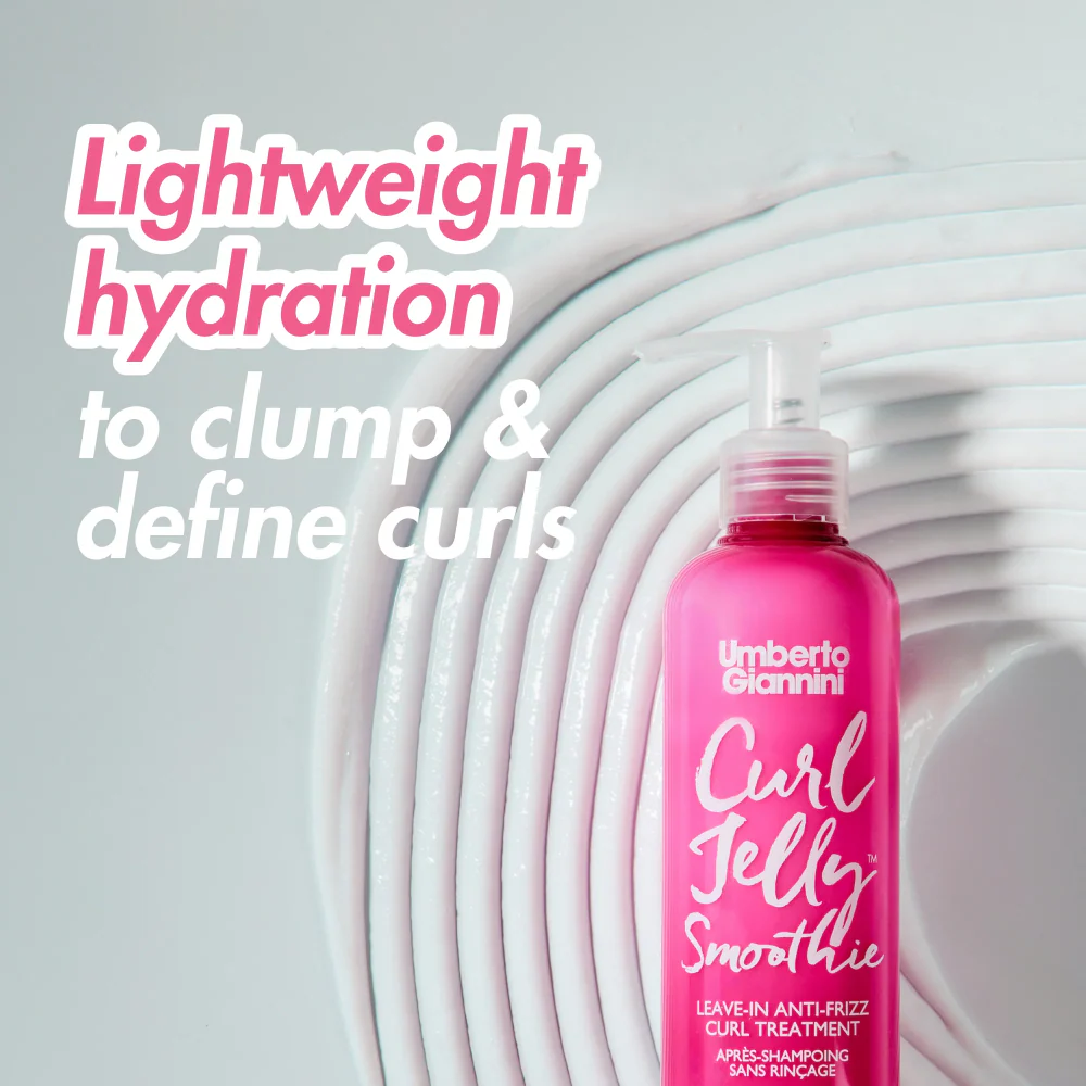Umberto Giannini Curl Jelly Smoothie Leave-In Anti-Frizz Curl Treatment 250ml - Image 3