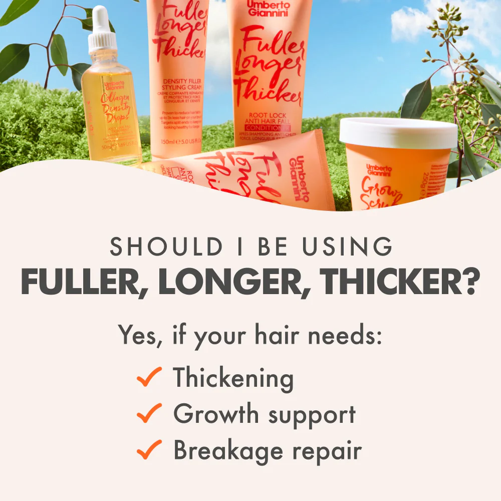 Umberto Giannini Fuller Longer Thicker Root Lock Anti-Hair Fall Conditioner 250ml - Image 4