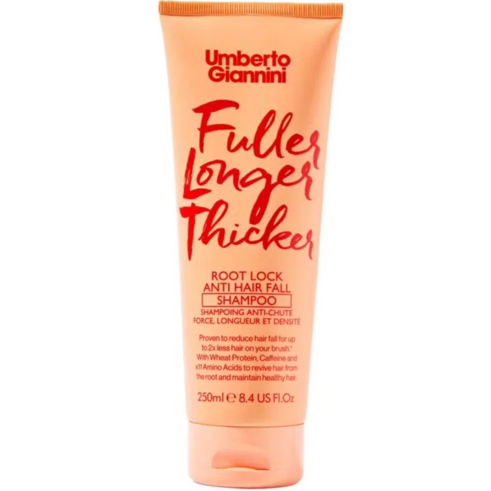 Umberto Giannini Fuller Longer Thicker Root Lock Anti-Hair Fall Shampoo & Conditioner Twin 2 x 250ml - Image 2