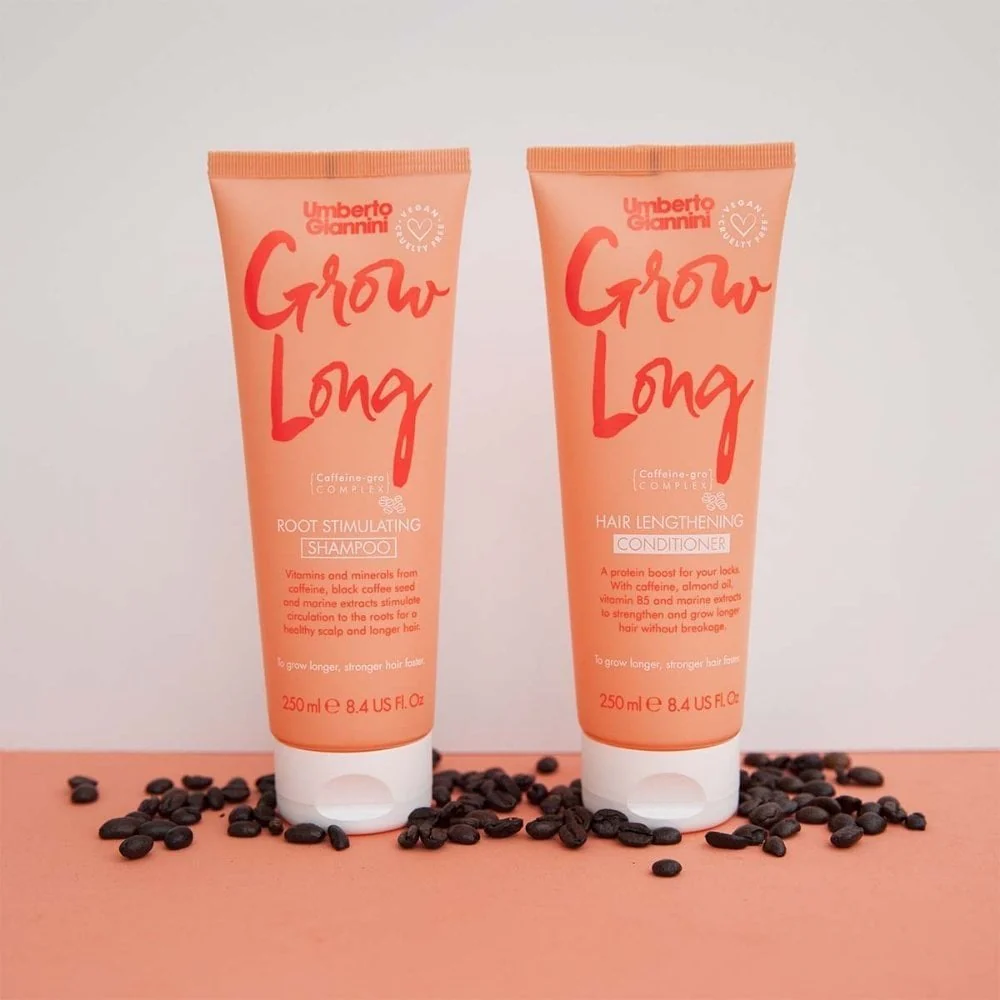 Umberto Giannini Grow Long Root Stimulating Shampoo & Conditioner Twin 2 x 250ml - Image 2