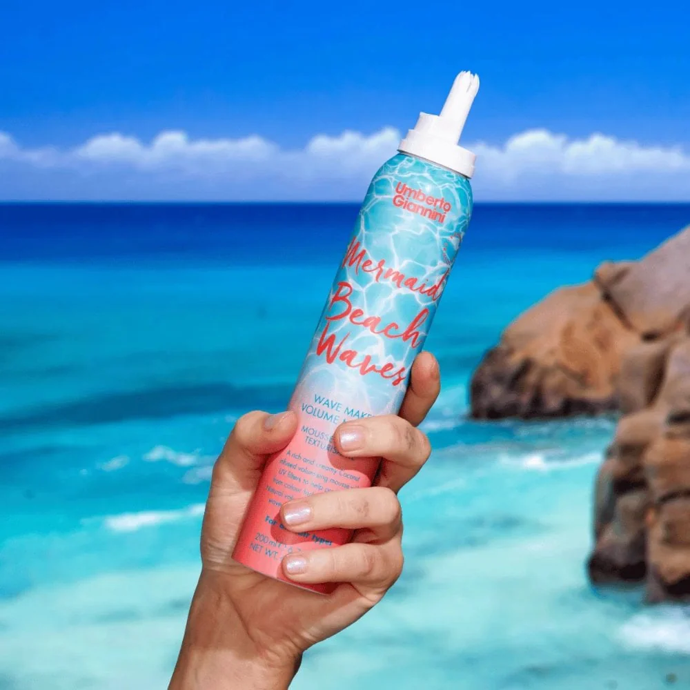 Umberto Giannini Mermaid Beach Waves Volume Mousse 200ml - Image 4