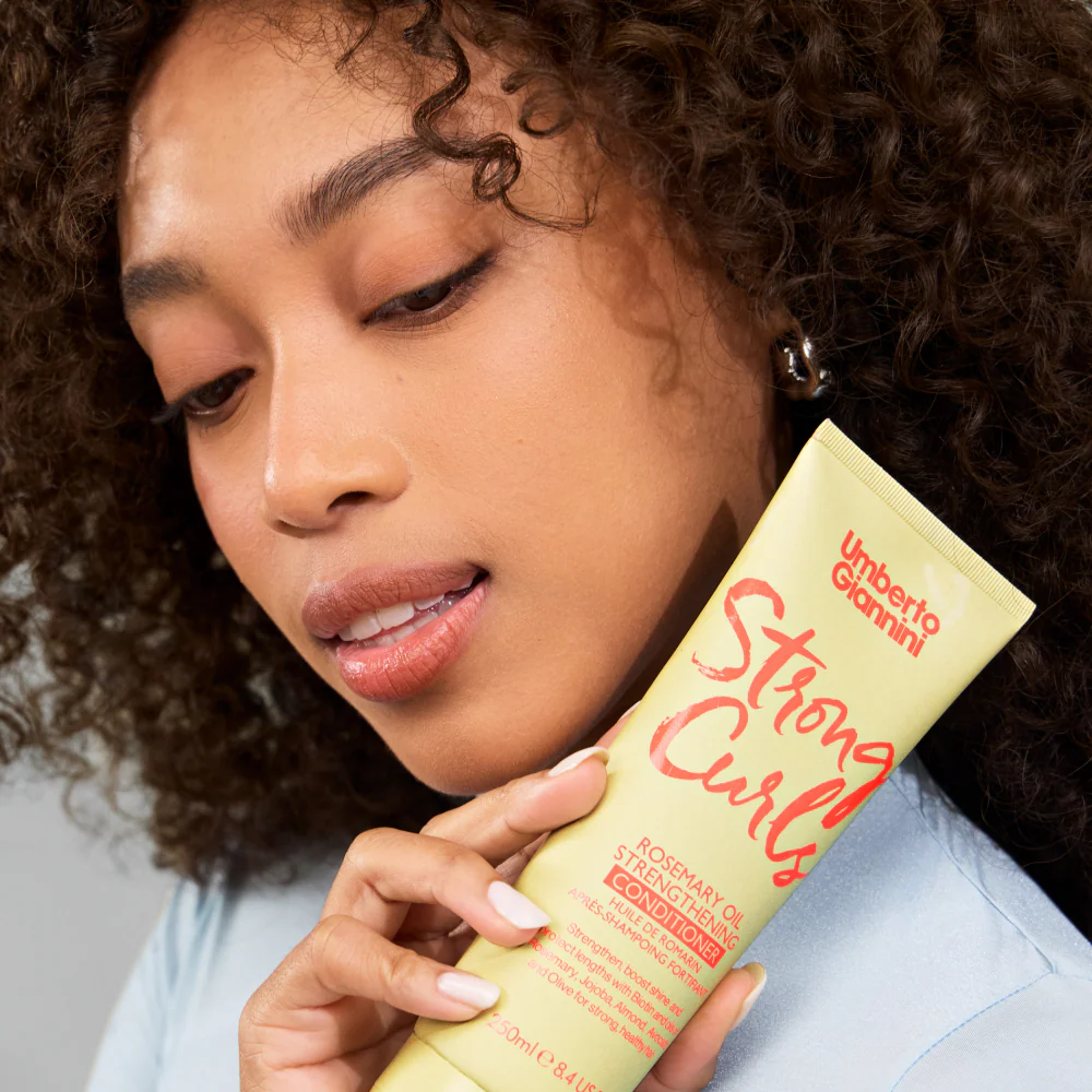 Umberto Giannini Strong Curls Rosemary Oil Strengthening Conditioner 250ml - Image 7
