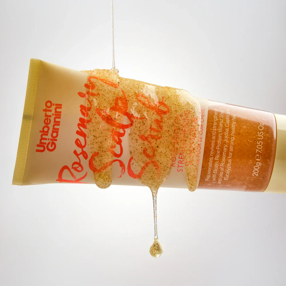 Umberto Giannini Strong Curls Rosemary Oil Strengthening Scalp Scrub 200ml - Image 3