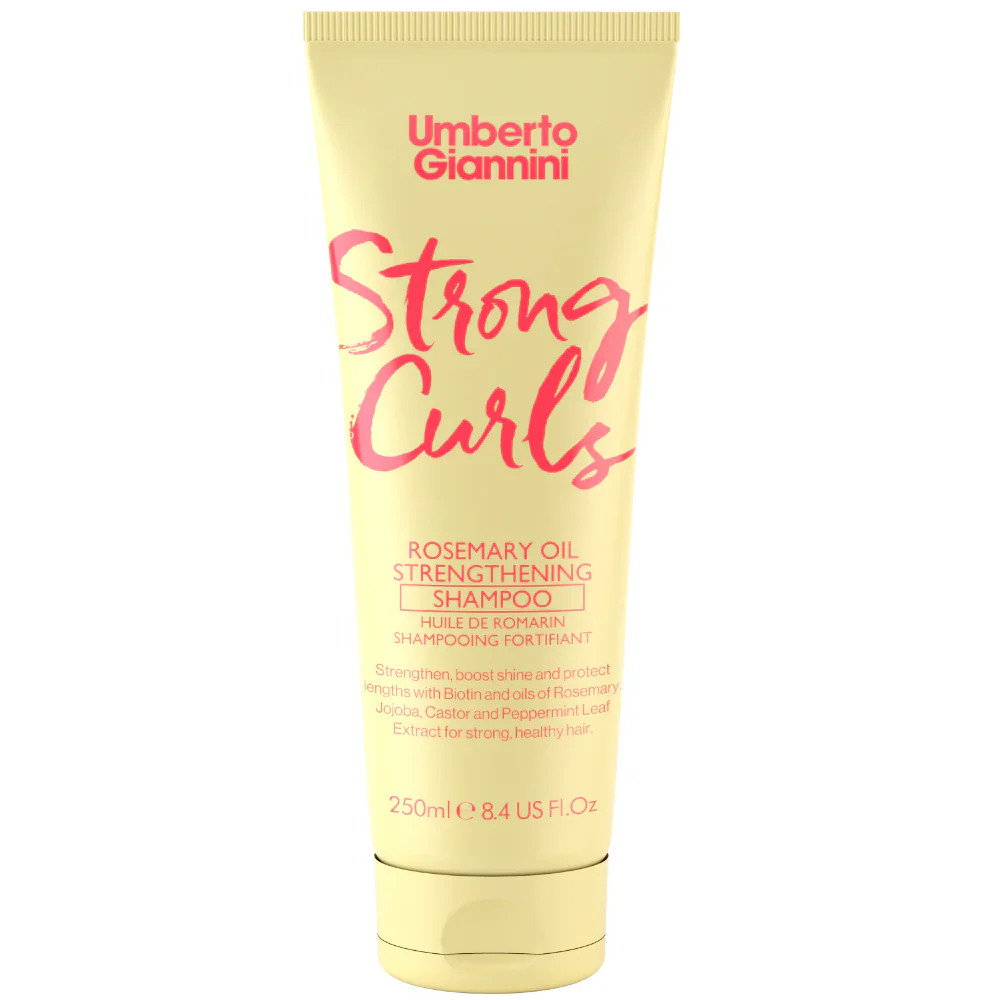 Umberto Giannini Strong Curls Rosemary Oil Strengthening Shampoo & Conditioner Twin 2 x 250ml - Image 2