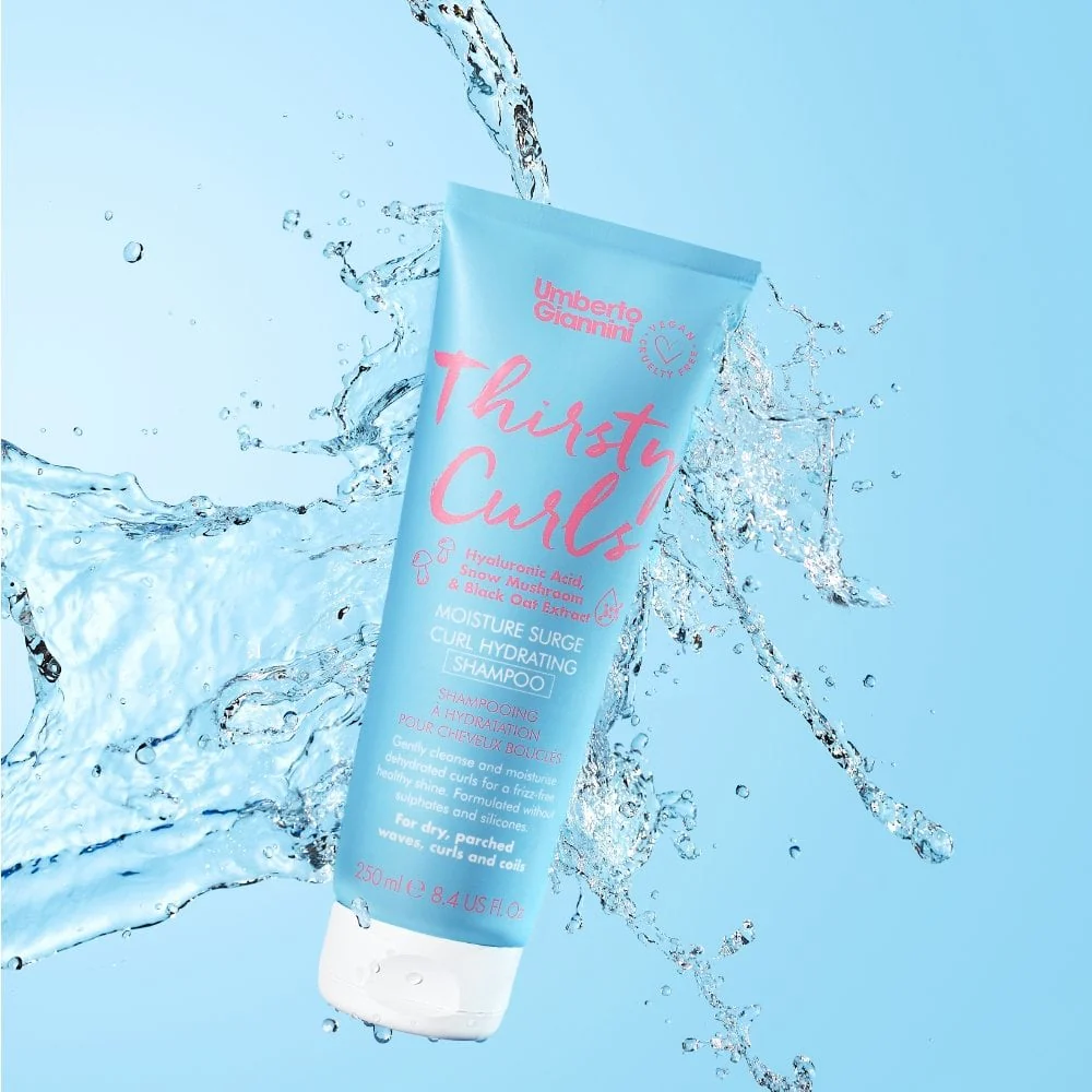 Umberto Giannini Thirsty Curls Curl Hydrating Shampoo 250ml - Image 2