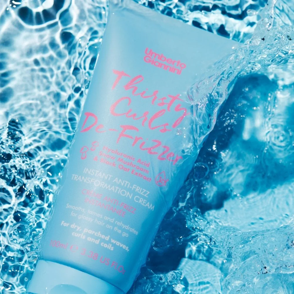 Umberto Giannini Thirsty Curls Instant Anti-Frizz Cream 100ml - Image 4